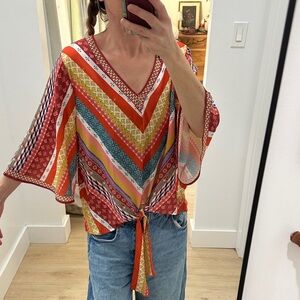 NWT Rockin’ C Toe Front Top